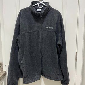 Columbia Men Full Zip Fleece, Gray Heather XXL🍁❄️